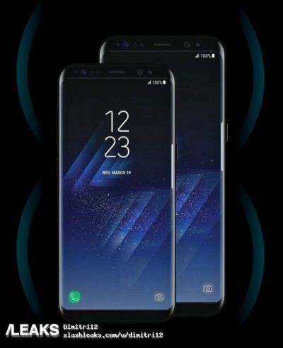 Официальные рекламные изображения смартфонов Samsung Galaxy S8 и Galaxy S8+ подтверждают утечки, касающиеся дизайна аппаратов 3