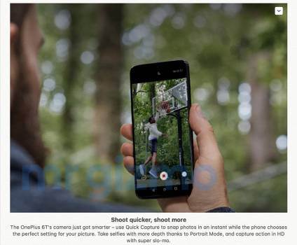 Флагманский смартфон OnePlus 6T полностью рассекречен за несколько дней до анонса