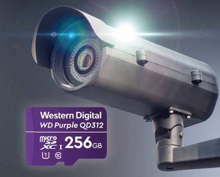 Карточка памяти Western Digital WD Purple SC QD312 Extreme Endurance microSD предназначена для умных систем видеонаблюдения