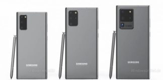 Вот так могут выглядеть Samsung Note20, Note20+ и Note20 Ultra