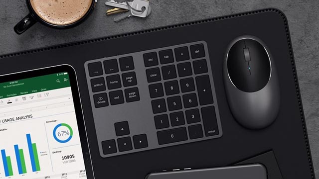 Satechi Bluetooth Extended Keypad – лучший внешний цифровой блок для Mac