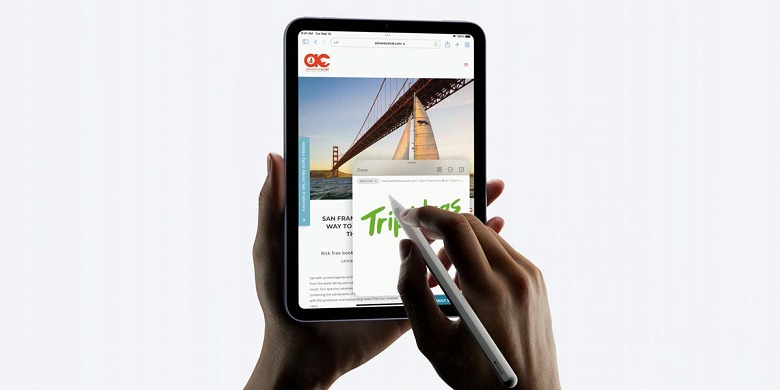 В Apple iPad mini 6 найдена неувязка «желейного экрана»: она наглядно показана в видеоролике 